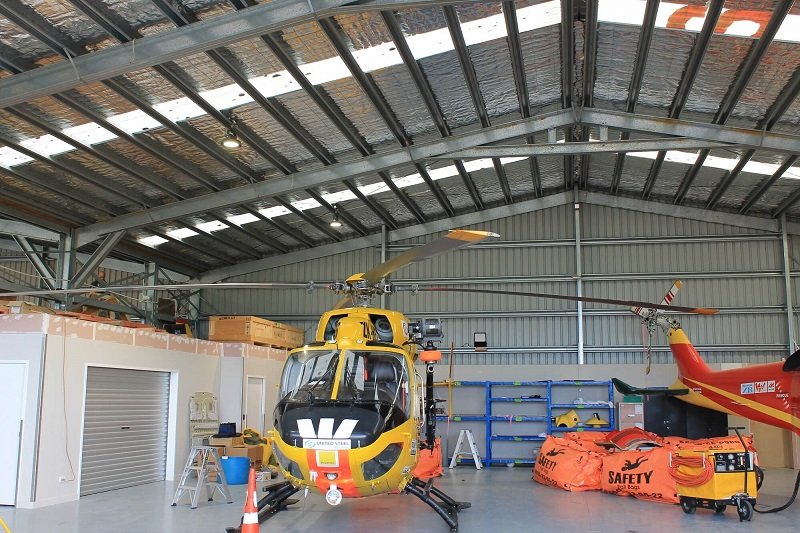 WestPac Helicopter Hanger Framing Rollforming Services Ltd