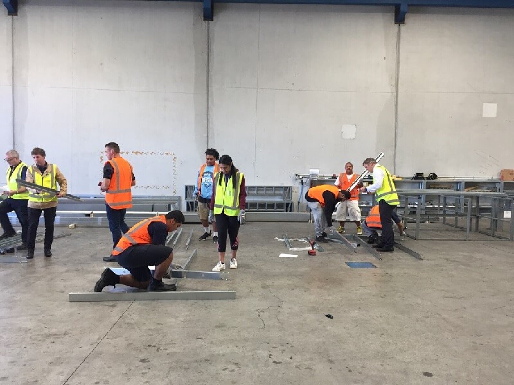 Oceania Career Academy level 3 building course student visit 10th May 2019