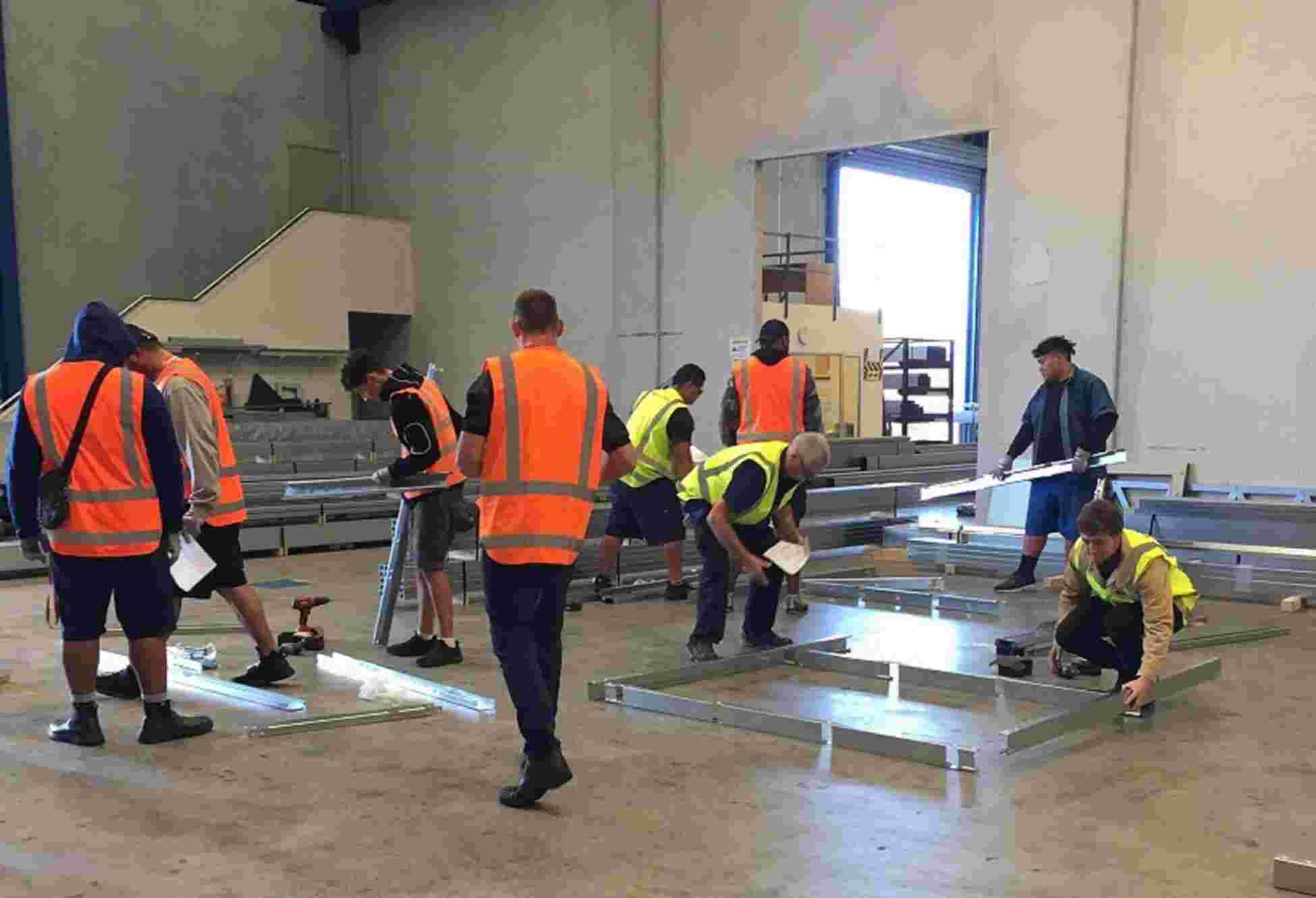 Oceania Career Academy level 3 building course student visit 10th May 2019