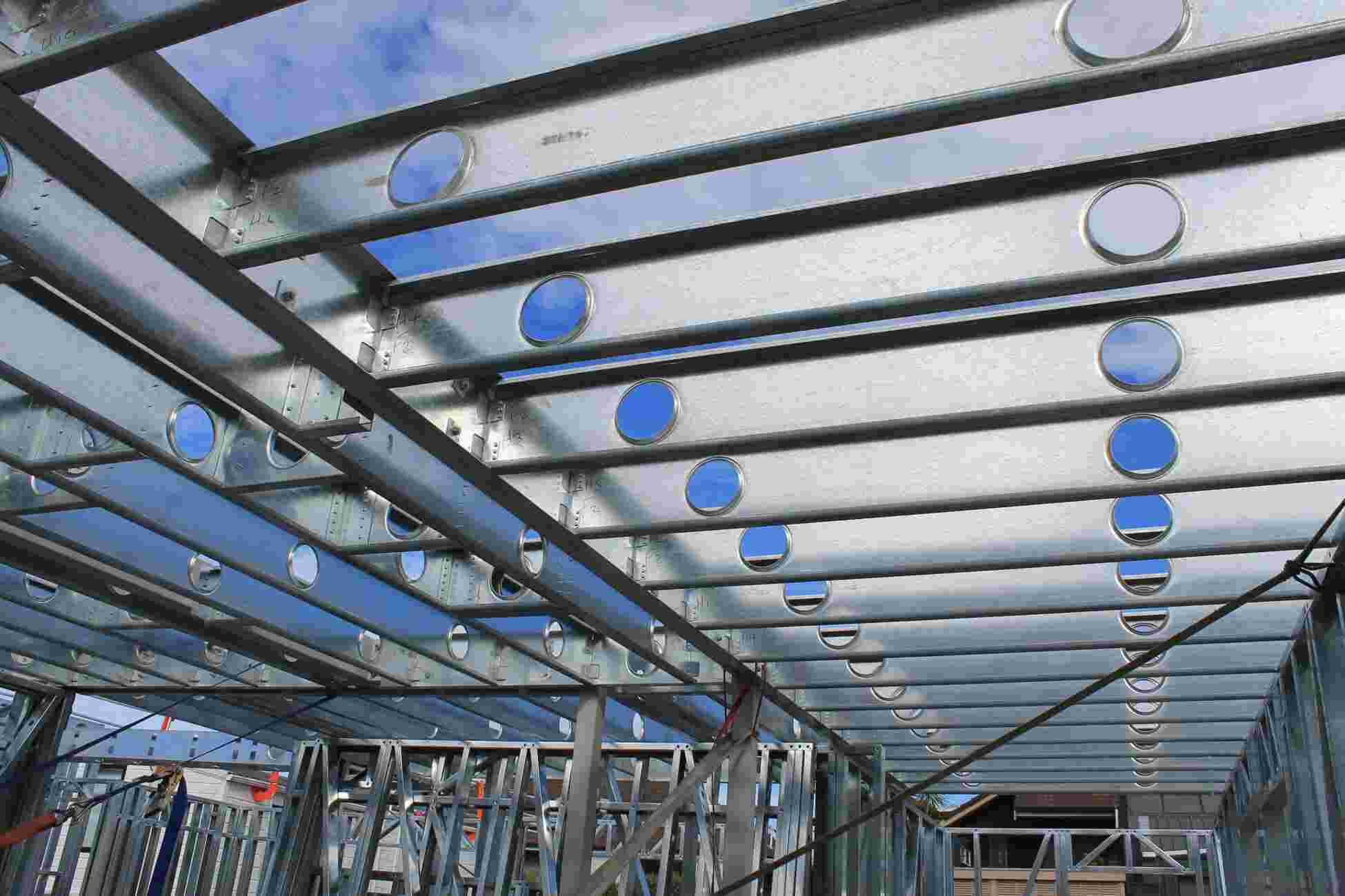 Speedfloor Steel Joist System in architecturally designed home