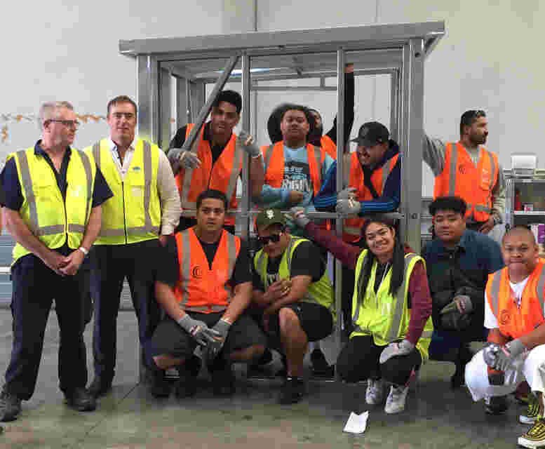 Oceania Career Academy level 3 building course student visit 10th May 2019