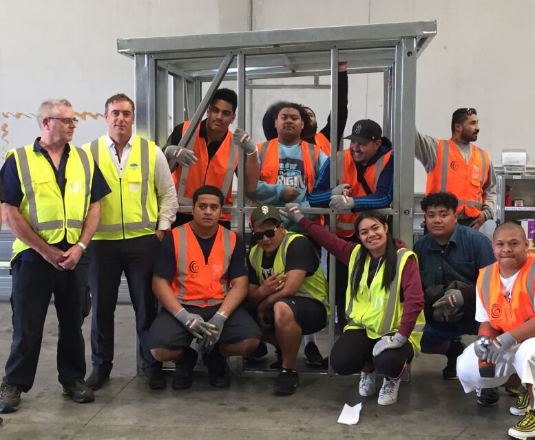 Oceania Career Academy level 3 building course student visit 10th May 2019