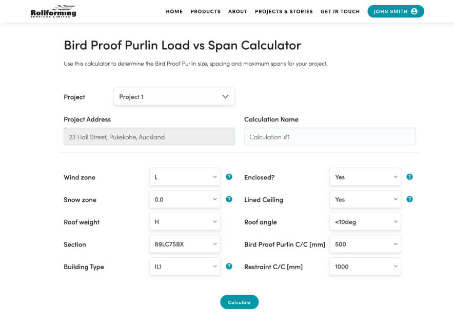 bird proof loan vs calculator screen example with calculated results